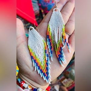 Beaded earrings super cute